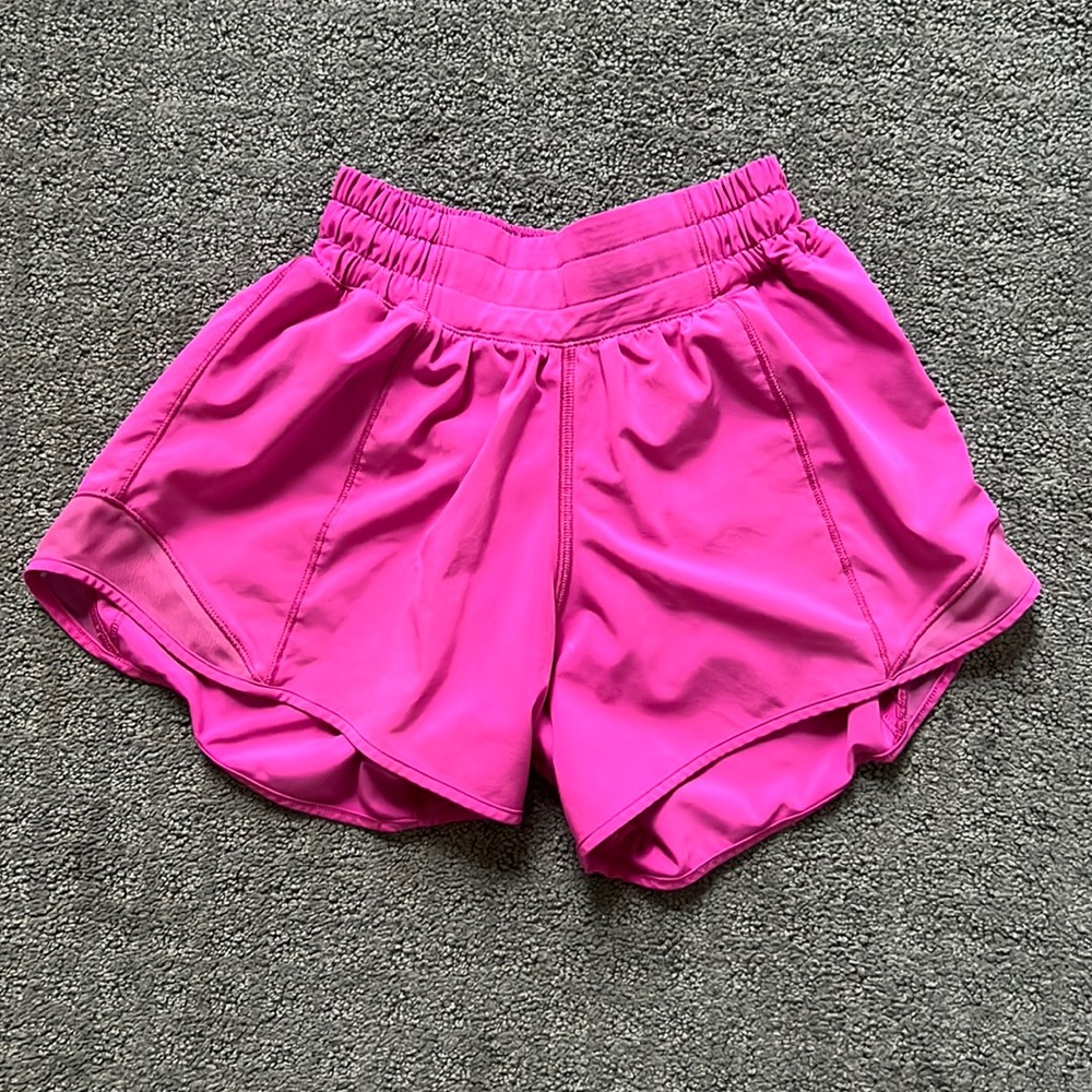Sonic pink lululemon shorts size 0